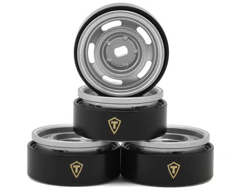 Treal Hobby 0.7" 5-Slot Aluminum Micro Rock Crawler Beadlock Wheels  (4) (8g ea)