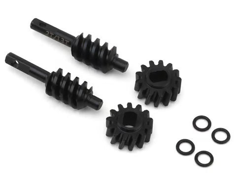 Treal Hobby Axial SCX30 Hardened Steel Differential Overdrive Worm Gears Set (2) (2T/13T) (Overdrive 23%)