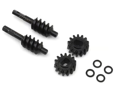 Treal Hobby Axial SCX30 Hardened Steel Differential Overdrive Worm Gears Set (2) (2T/14T) (Overdrive 14%)