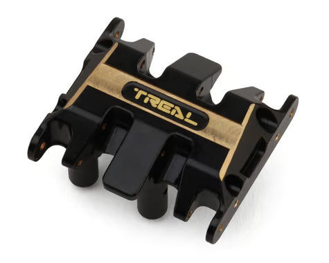 Treal Hobby Axial SCX30 Brass Skid Plate (Black) (18.3g)