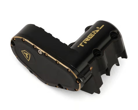 Treal Hobby Axial SCX30 Brass Transmission Case (Black) (28g)