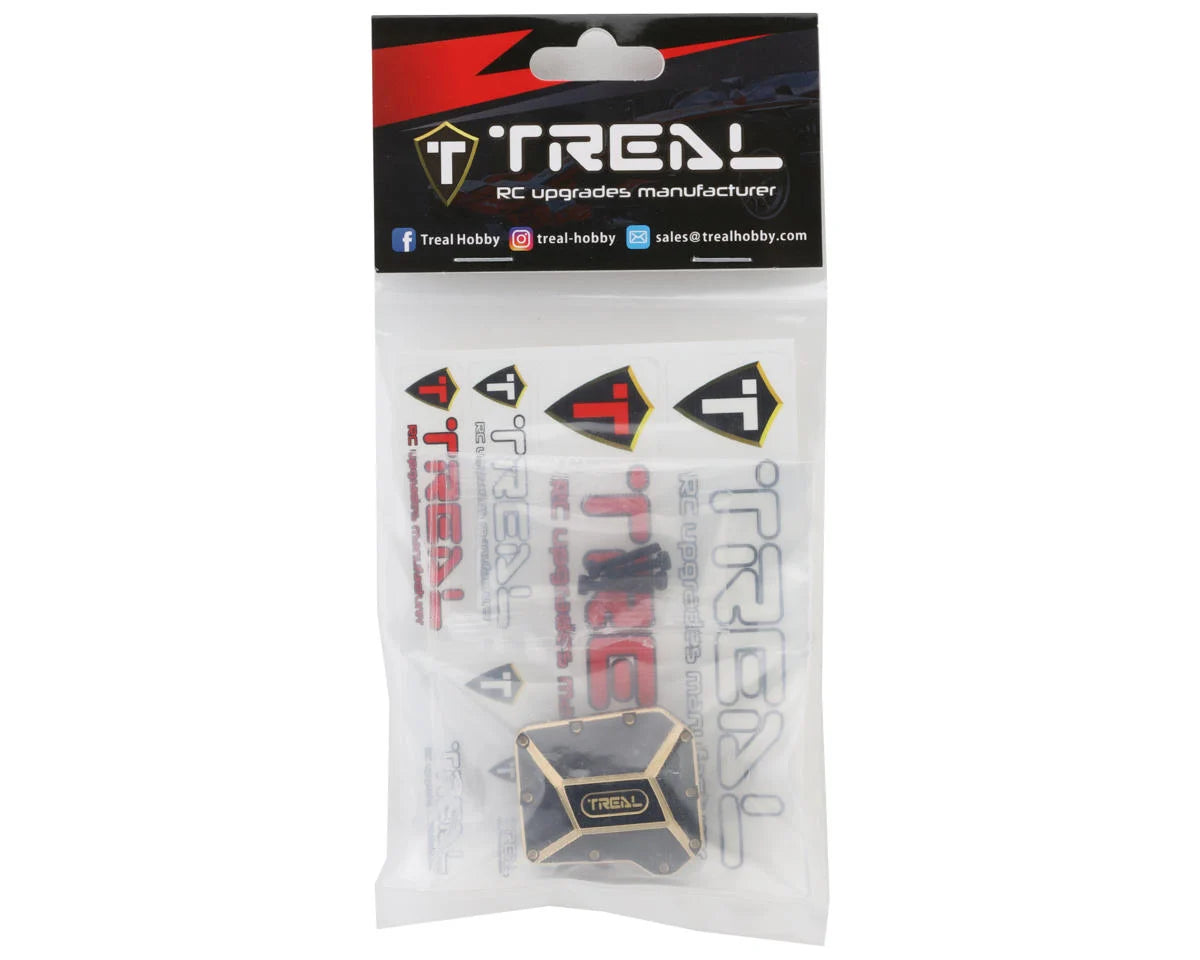 Treal Hobby Brass Differential Cover for Traxxas TRX-4 (Black) (70g)