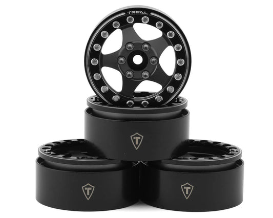 Treal Hobby Type E 1.9" Classic 5-Spoke Beadlock Wheels  (4)  couleurs variées