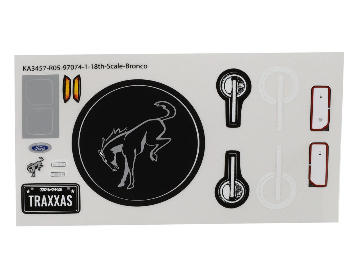 Traxxas Body, Ford Bronco (2021), Complete (White Unpainted)