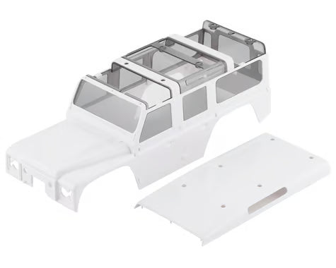 Traxxas Body, Land Rover Defender, Complete (White Unpainted)