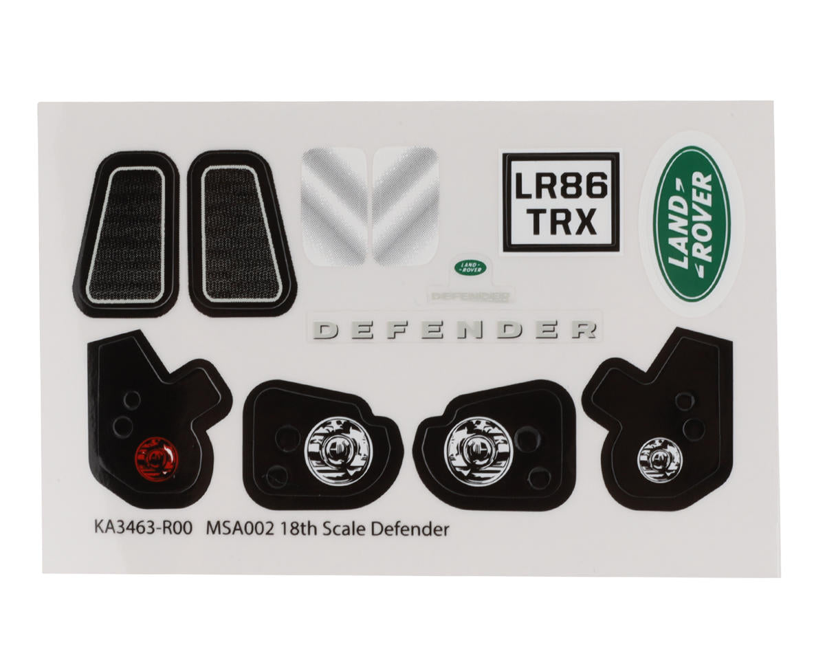 Traxxas Body, Land Rover Defender, Complete (White Unpainted)