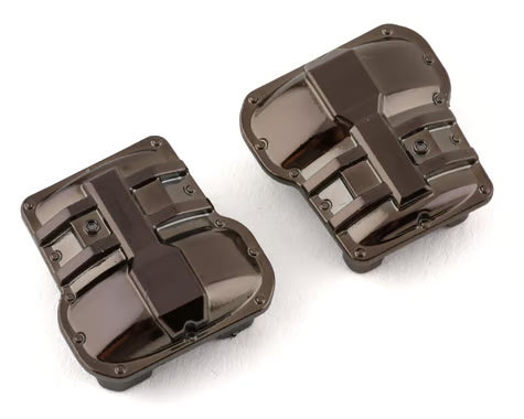 Traxxas Differential Cover, Front Or Rear (Black Chrome) (2)