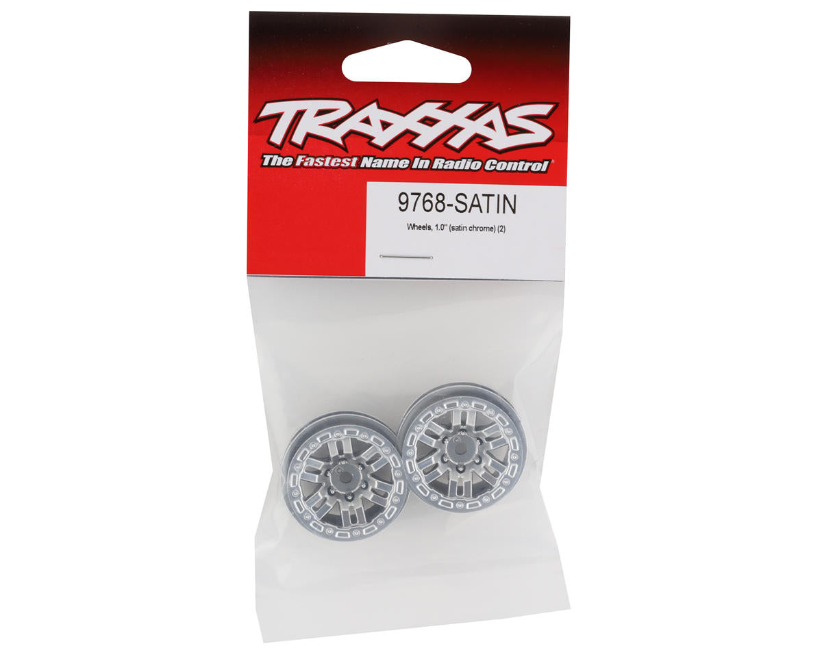 Traxxas Wheels, 1.0" (Satin Chrome) (2)