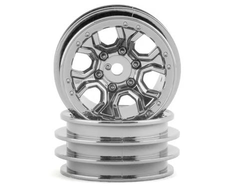 Traxxas Wheels, 1.0" (Statin Chrome) (2)