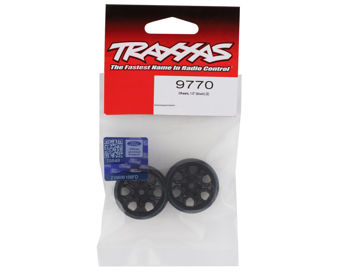 Traxxas Wheels, 1.0" (Black) (2)