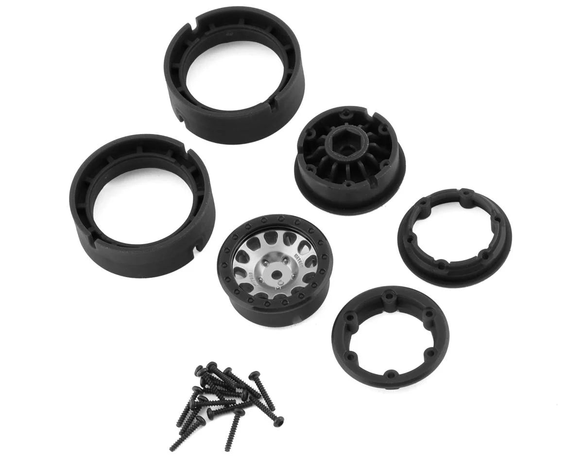Traxxas Wheels, Method 105 1.0", (Satin Chrome) (2)